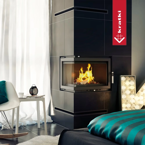 Kamineinsatz Kratki Maja 8 kW Eckkamin wasserführend