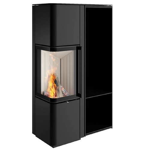 Kaminofen Spartherm Cubo L 5,9kW inkl. Holzfach breit