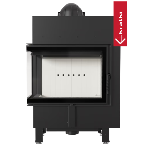 Kamineinsatz Kratki Lucy 12 Slim 8 kW Eckkamin