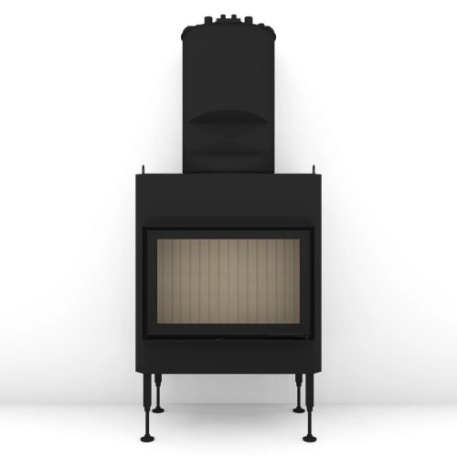 Kamineinsatz Brunner BKH 5.0 Flach 42-66 | 9 kW Drehtür