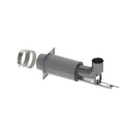 LAS-Schornstein - Schornsteinanschluss für Weiterbau mit Flexrohr im Schacht Ø150/100 mm - DRU LAS ES-I 150/100