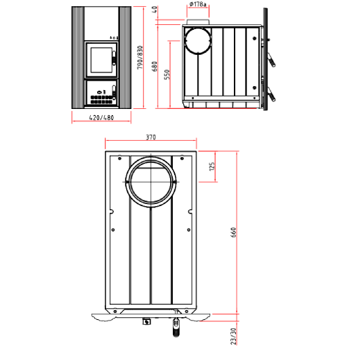 Kachelofeneinsatz Olsberg Creation 11 | 11 kW