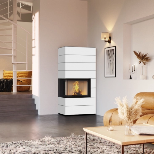 Kaminbausatz Neocube C20 Black & White Edition 7,8 kW