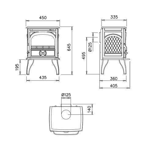 Kaminofen Dovre 250 M 6 kW