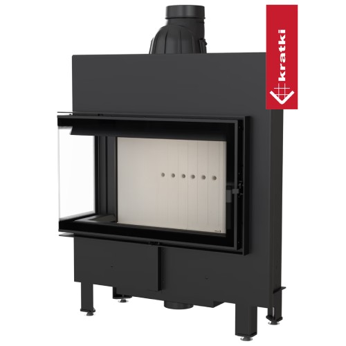 Kamineinsatz Kratki Lucy 14 Slim 10 kW Eckkamin