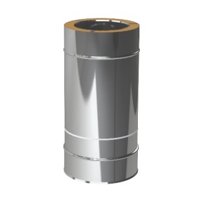Edelstahlschornstein - Justierelement 370 mm bis 500 mm - doppelwandig - Reuter DW-GREEN