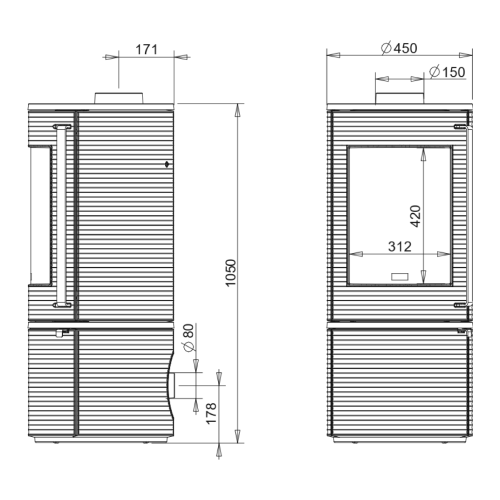 Kaminofen Wamsler Oku 7 kW