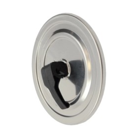 Edelstahlschornstein - Reinigungsdeckel (druckdicht) für T-Stück 90° - einwandig - Dinak SW6