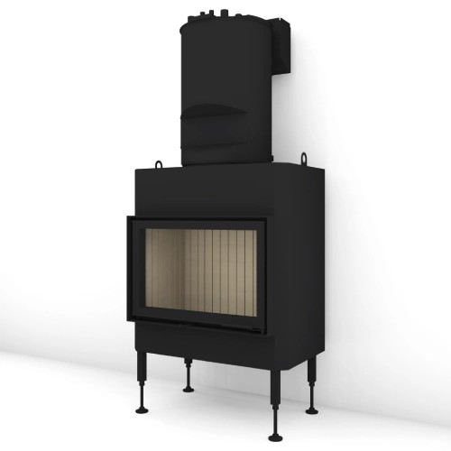 Kamineinsatz Brunner BKH 5.0 Flach 42-66 | 9 kW Drehtür