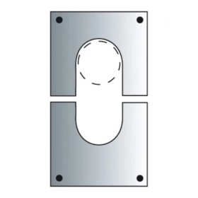 Edelstahlschornstein - Blendblech 2-teilig 0-10° - doppelwandig - Raab DW-Systeme