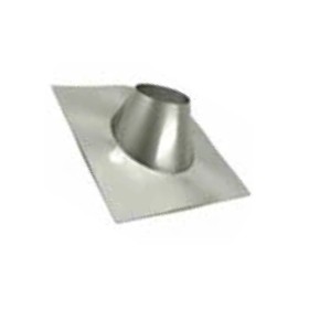 Edelstahlschornstein - Dachdurchführung 5°-30° komplett Edelstahl - doppelwandig - System Metaloterm MF