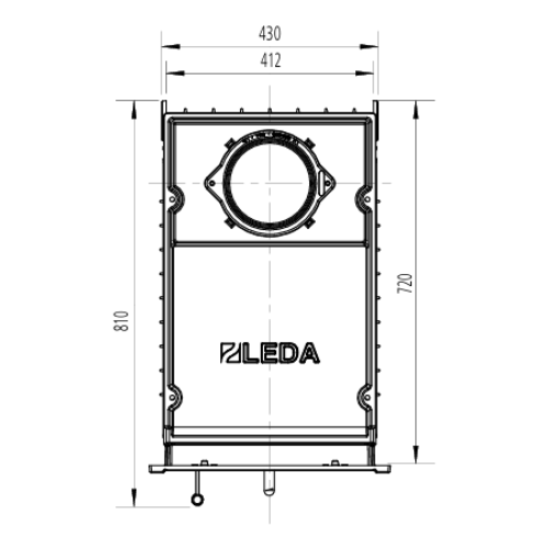Kachelofeneinsatz Leda Diamant H13 11 kW