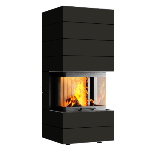 Kaminbausatz Neocube P30 Black & White Edition 10 kW