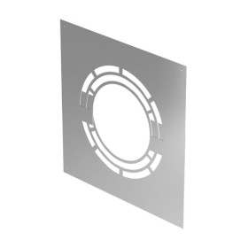 Edelstahlschornstein - Abdeckblende 30°-45° für Hinterlüftung, zweiteilig - DW - Schiedel ICS