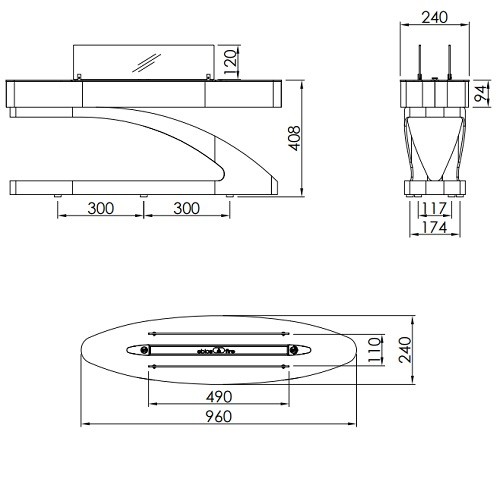 Bioethanol Kamin Spartherm Ebios Fire Elipse Z