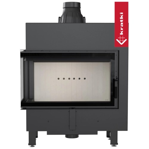 Kamineinsatz Kratki Lucy 14 Slim 10 kW Eckkamin
