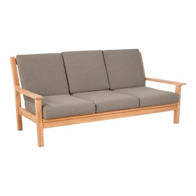 Gartenmöbel Lesli Living Loungebank Teak 180 cm inkl. Kissen