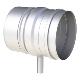 Edelstahlschornstein - Längenelement 200 mm mit Kondensatfalle für horizontalen Einbau - einwandig - Jeremias EW-SILVER