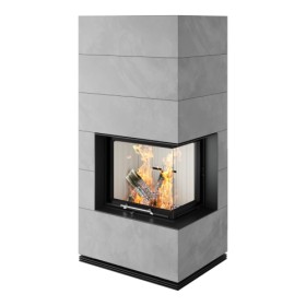 Kaminbausatz Spartherm SIM Varia 2R-55h H2O 7 kW Schiebetür, wasserführend