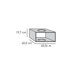 Kaminzubehör Skantherm - Basis Tunnel Box, Breite 40,0 cm für, Elements (2.0, 400)