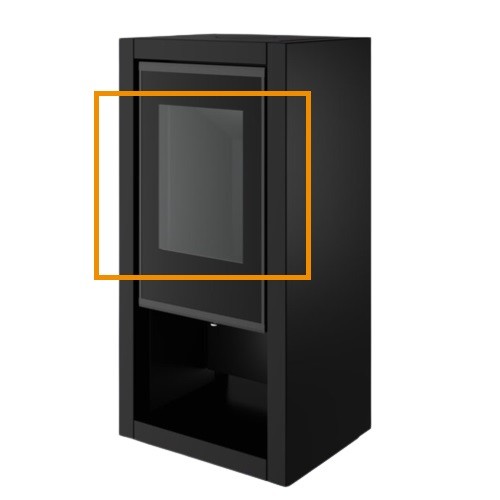 Kaminzubehör Spartherm - eboris 1300 ultra Schwarz (Schamotte Komplettsatz) für Ambiente A7