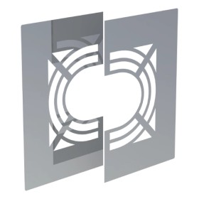 Edelstahlschornstein - Deckenblende für Hinterlüftung, zweiteilig, 31-45° - doppelwandig -Jeremias DW-FU