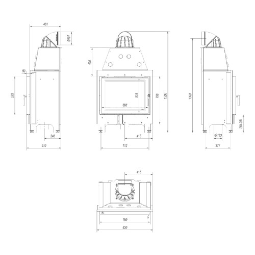 Kamineinsatz Kratki MBA 17 kW