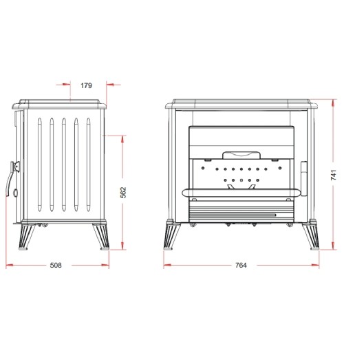 Kaminofen Invicta Modena 10 kW