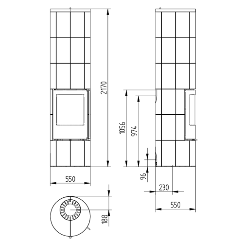 Kaminofen Jydepejsen Troja 46 | 8 kW