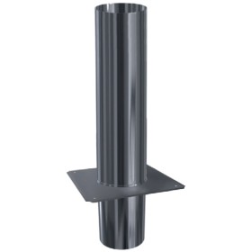 Edelstahlschornstein - Schachtabdeckung L=1250 mm - einwandig - Reuter EW-BLUE