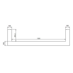 Gaskaminzubehör DRU - Einbaurahmen für Metro 130XT/3 RCH (8-seitig, B = 100 mm)