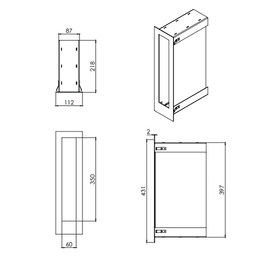 Gaskaminzubehör DRU - Ventilationelement Lux Fino