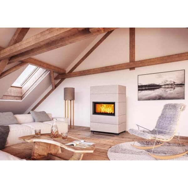 Kaminbausatz Austroflamm TONY75, Designkamin 10kW Drehtür