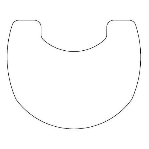 Kaminzubehör TermaTech - Form Vorlegeglasplatte für TT20/TT21/TT23 Serie