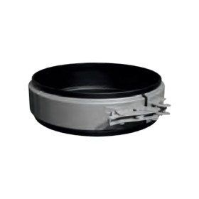 Edelstahlschornstein - Klemmband für Verbindungsleitung mit Dichtung EPDM, max. 120°C - einwandig - eka complex E