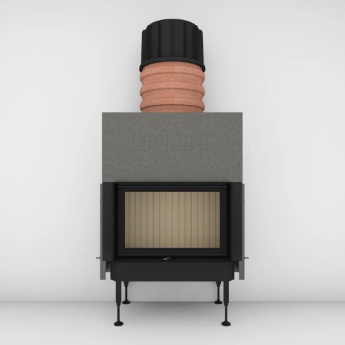 Kamineinsatz Brunner BKH 5.0 Flach 42-66 | 9 kW Schiebetür