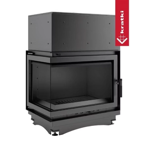 Kamineinsatz Kratki Zuzia 15 | 12 kW Eckkamin wasserführend