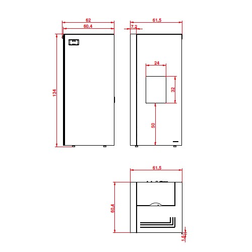 Pelletofen Palazzetti Ecofire Dadò Idro 10 | 10,3 kW wasserführend