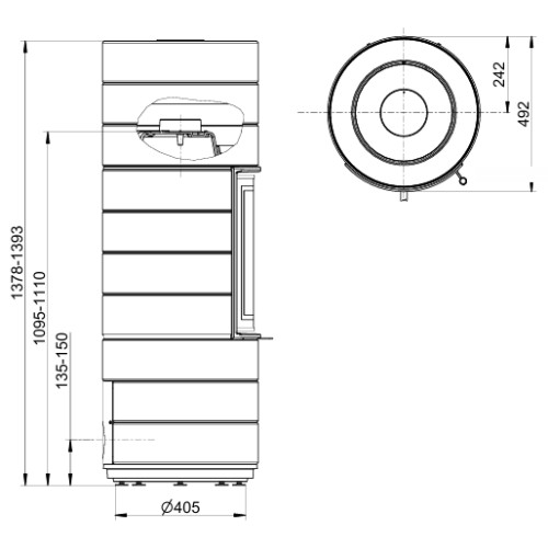 Kaminofen Leda Colona lite 6 kW