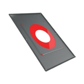 Edelstahlschornstein - Deckenblende mit Dichtung für Dampfsperrenanbindung 21°-40° - Jeremias DW-FU