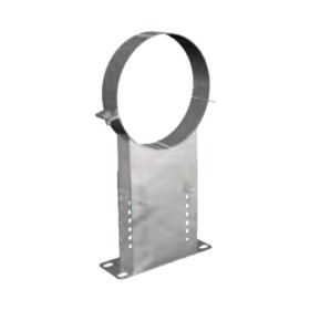 Edelstahlschornstein - Wandhalter verstellbar 160 - 250 mm - doppelwandig - eka complex D