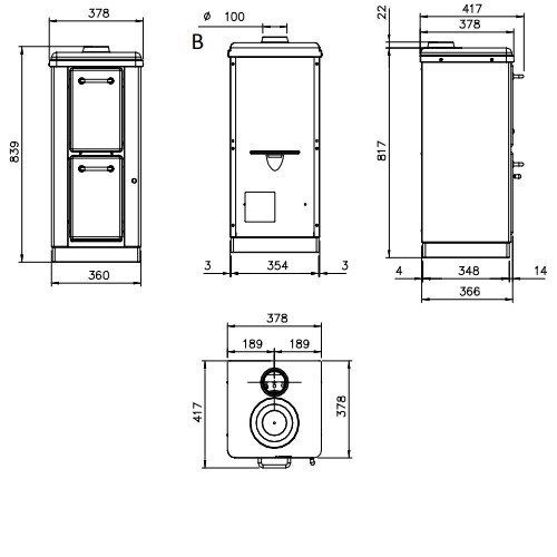 Kaminofen La Nordica Mignon 4kW