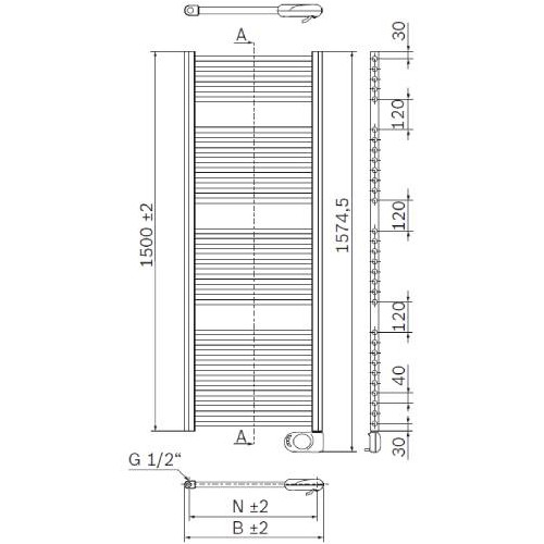 Heizkörper Buderus Logatrend Therm Direct E - Badheizkörper