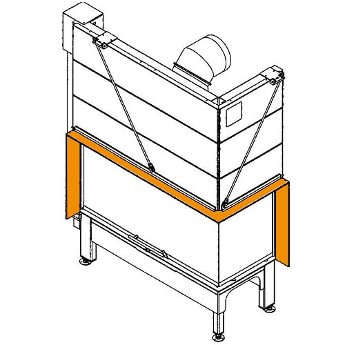 Kaminzubehör Spartherm - Blendrahmen für Mini 2LRh