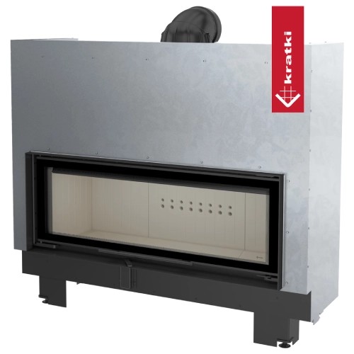 Kamineinsatz Kratki MB120 20 kW Schiebetür