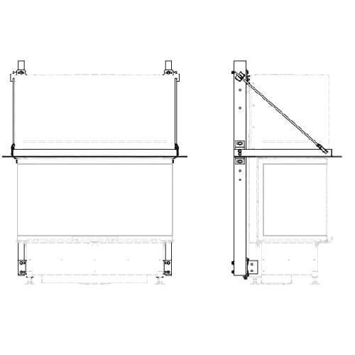 Kaminzubehör Schmid - Tragrahmensystem inkl. Tragrahmen für Ekko U 100(45) h Kaminzubehör Schmid - Tragrahmensystem inkl. Tragrahmen für Ekko U 100(45) h