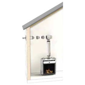 LAS-Schornstein Bausatz Ø150/100 mm - durch die Wand (C11) - DRU LAS ES-E 200/150/100
