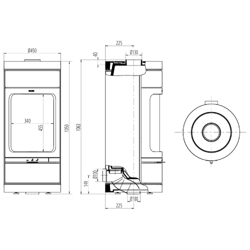 Kaminofen Leda Novia C 6 kW
