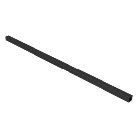 Edelstahlschornstein - Verlängerungsrohr 30x30 mm für DWECO20 l = 1000 mm - doppelwandig - Jeremias DW-BLACK