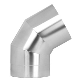 Edelstahlschornstein - Winkel 60° starr - doppelwandig - Jeremias DW-Vision